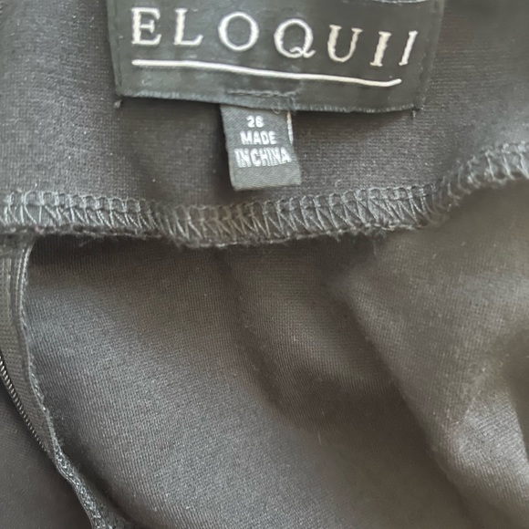 Eloquii - Long Sleeve Black Dress with White Cuffs- US 26 - Picture 5 of 5